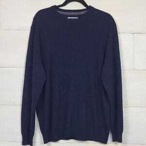 Club Room Merino wool blend Men's Navy Sweater. Size XL